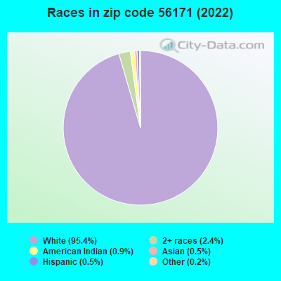 Races in zip code 56171 (2022)
