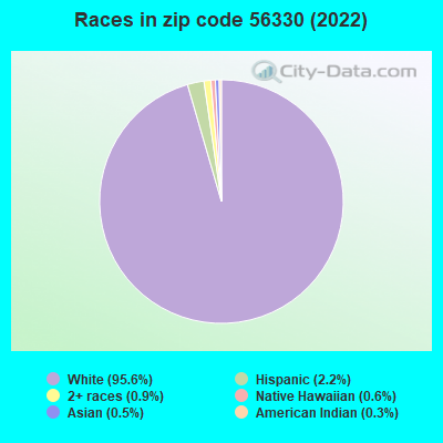 Races in zip code 56330 (2022)