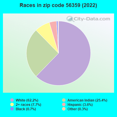 Races in zip code 56359 (2022)