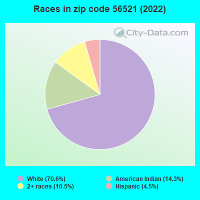 Races in zip code 56521 (2022)