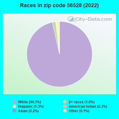 Races in zip code 56528 (2022)