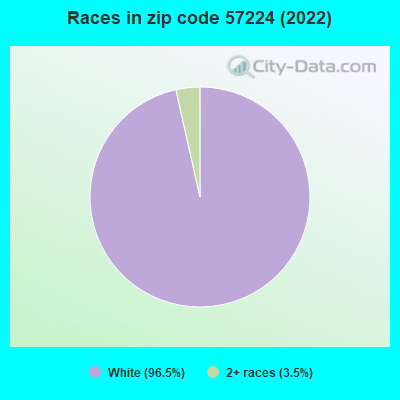 Races in zip code 57224 (2022)