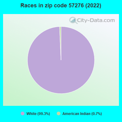 Races in zip code 57276 (2022)