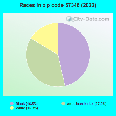Races in zip code 57346 (2022)