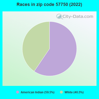 Races in zip code 57750 (2022)