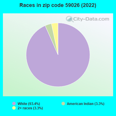 Races in zip code 59026 (2022)
