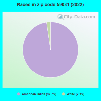Races in zip code 59031 (2022)