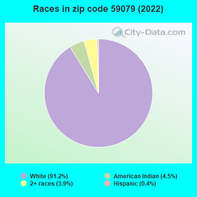 Races in zip code 59079 (2022)