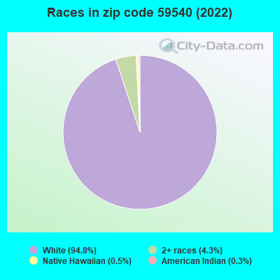 Races in zip code 59540 (2022)