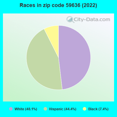 Races in zip code 59636 (2022)