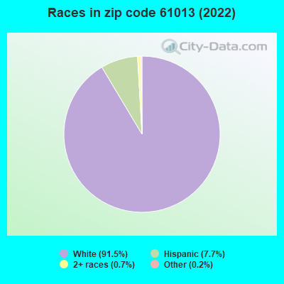 Races in zip code 61013 (2022)