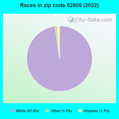 Races in zip code 62809 (2022)