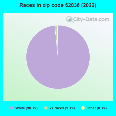 Races in zip code 62836 (2022)