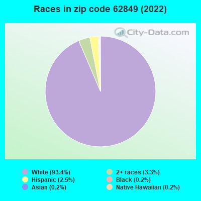 Races in zip code 62849 (2022)