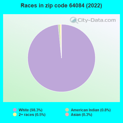 Races in zip code 64084 (2022)