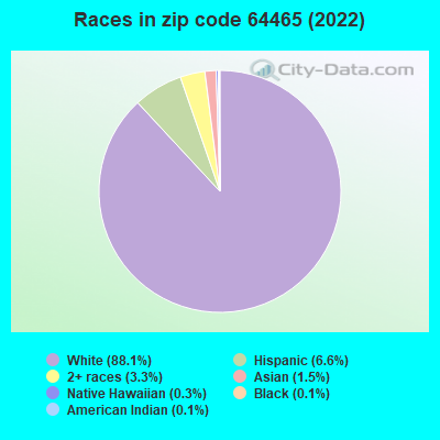 Races in zip code 64465 (2022)