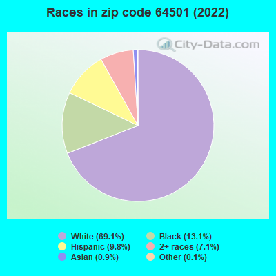 Races in zip code 64501 (2022)