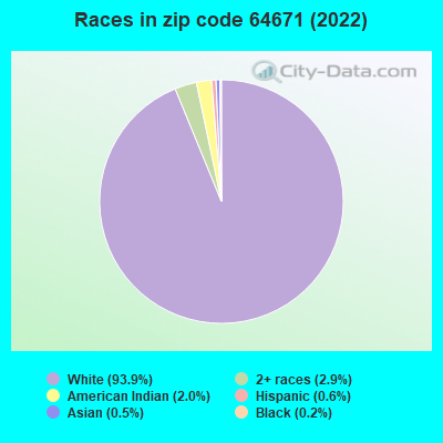 Races in zip code 64671 (2022)