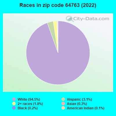 Races in zip code 64763 (2022)