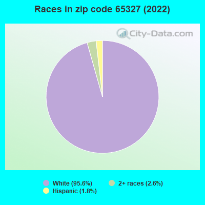 Races in zip code 65327 (2022)