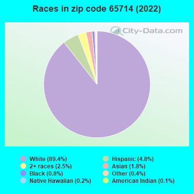 Races in zip code 65714 (2022)