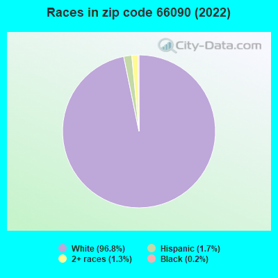 Races in zip code 66090 (2022)
