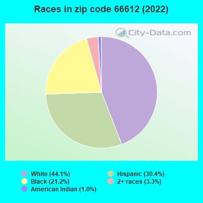 Races in zip code 66612 (2022)