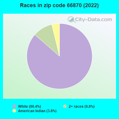 Races in zip code 66870 (2022)