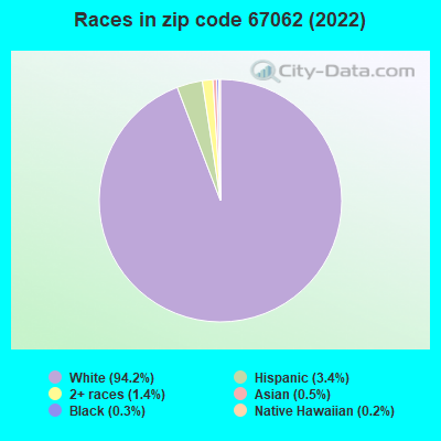 Races in zip code 67062 (2022)