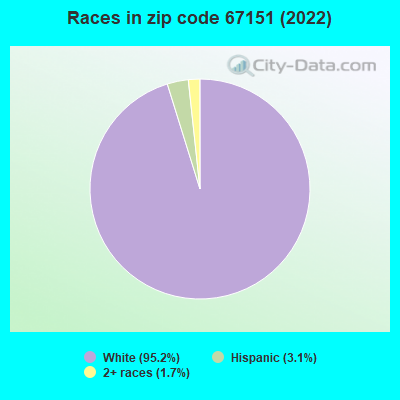 Races in zip code 67151 (2022)