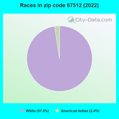 Races in zip code 67512 (2022)