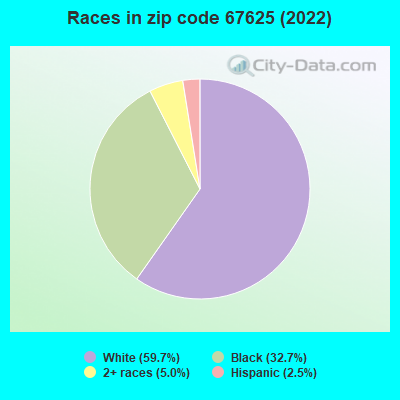 Races in zip code 67625 (2022)