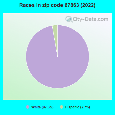 Races in zip code 67863 (2022)
