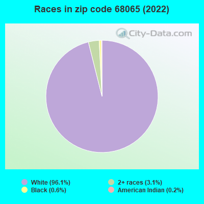 Races in zip code 68065 (2022)