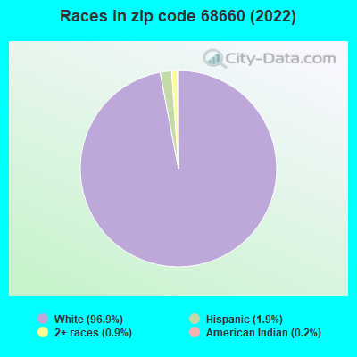 Races in zip code 68660 (2022)