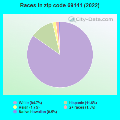 Races in zip code 69141 (2022)