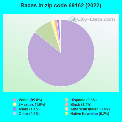 Races in zip code 69162 (2022)