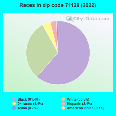 Races in zip code 71129 (2022)