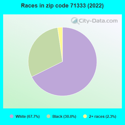 Races in zip code 71333 (2022)