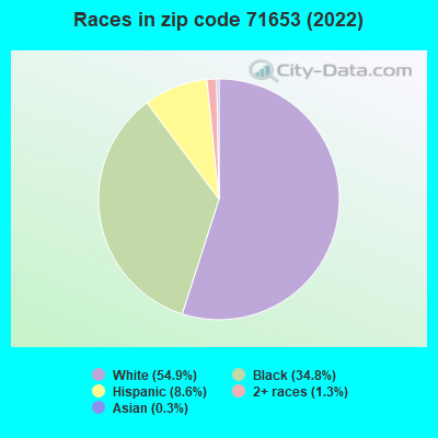 Races in zip code 71653 (2022)
