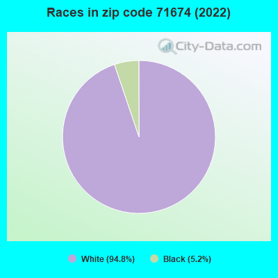 Races in zip code 71674 (2022)