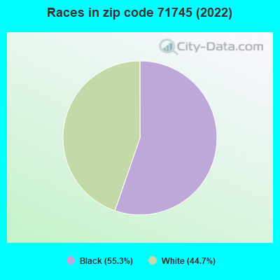 Races in zip code 71745 (2022)