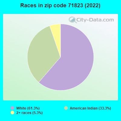 Races in zip code 71823 (2022)