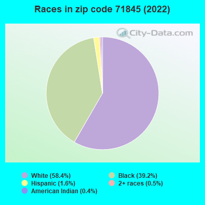 Races in zip code 71845 (2022)