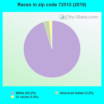 Races in zip code 72515 (2019)