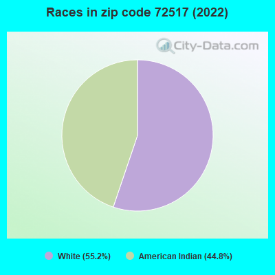 Races in zip code 72517 (2022)