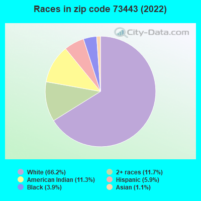 Races in zip code 73443 (2022)