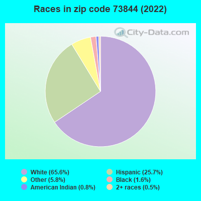 Races in zip code 73844 (2022)