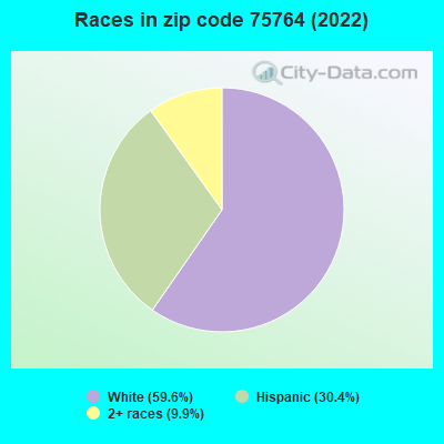 Races in zip code 75764 (2022)