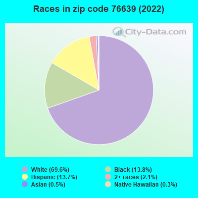 Races in zip code 76639 (2022)